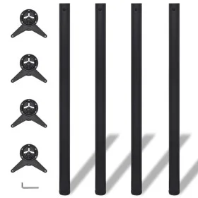 Table legs adjustable in 4 heights black 1100 mm by vidaXL, Table legs - Ref: Foro24-242141, Price: 70,99 €, Discount: %
