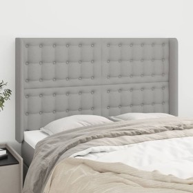 Cabecero con orejas de tela gris claro 147x16x118/128 cm de , Cabeceros y pies de cama - Ref: Foro24-3120012, Precio: 119,03 ...
