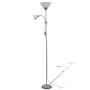 Lámpara de pie gris de vidaXL, Lámparas - Ref: Foro24-242732, Precio: 37,76 €, Descuento: %