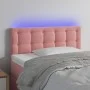 Rosa Samtkopfteil mit LED 80x5x78/88 cm von , Kopf- und Fußteile - Ref: Foro24-3122081, Preis: 46,25 €, Rabatt: %
