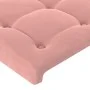 Rosa Samtkopfteil mit LED 80x5x78/88 cm von , Kopf- und Fußteile - Ref: Foro24-3122081, Preis: 46,25 €, Rabatt: %