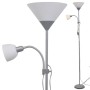 Lámpara de pie gris de vidaXL, Lámparas - Ref: Foro24-242732, Precio: 37,76 €, Descuento: %