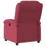 Sillón de masaje reclinable eléctrico tela rojo tinto en Sillones | Comprar online en Foru.es