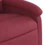 Sillón de masaje reclinable eléctrico tela rojo tinto en Sillones | Comprar online en Foru.es