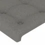 Cabecero con LED de tela gris oscuro 147x16x118/128 cm de , Cabeceros y pies de cama - Ref: Foro24-3124481, Precio: 135,54 €,...