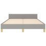 Estructura de cama con cabecero de tela gris claro 140x200 cm de , Camas y somieres - Ref: Foro24-3125381, Precio: 233,36 €, ...