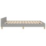Estructura de cama con cabecero de tela gris claro 140x200 cm de , Camas y somieres - Ref: Foro24-3125381, Precio: 233,36 €, ...