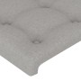 Estructura de cama con cabecero de tela gris claro 140x200 cm de , Camas y somieres - Ref: Foro24-3125381, Precio: 233,36 €, ...