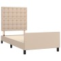 Estructura de cama cabecero cuero sintético capuchino 80x200cm de , Camas y somieres - Ref: Foro24-3125542, Precio: 141,69 €,...