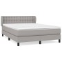 Cama box spring con colchón tela gris claro 140x190 cm de , Camas y somieres - Ref: Foro24-3126557, Precio: 474,33 €, Descuen...