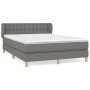 Cama box spring con colchón tela gris oscuro 140x200 cm de , Camas y somieres - Ref: Foro24-3127126, Precio: 444,25 €, Descue...