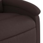 Sillón reclinable de masaje eléctrico tela marrón oscuro en Sillones | Comprar online en Foru.es