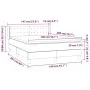 Boxspringbett mit schwarzer Stoffmatratze 140x200 cm von , Betten und Lattenroste - Ref: Foro24-3130595, Preis: 457,48 €, Rab...