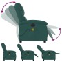 Sillón reclinable de masaje eléctrico tela verde oscuro en Sillones | Comprar online en Foru.es
