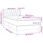 Cama box spring con colchón terciopelo verde oscuro 100x200 cm de , Camas y somieres - Ref: Foro24-3131126, Precio: 340,94 €,...