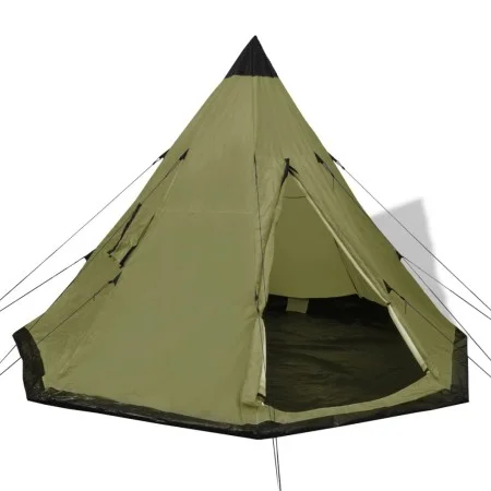 Tienda de campaña para 4 personas verde de vidaXL, Tiendas de campaña - Ref: Foro24-91007, Precio: 91,28 €, Descuento: %