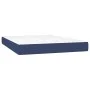 Box spring bed with blue fabric mattress 140x200 cm by , Beds and slatted bases - Ref: Foro24-3131759, Price: 505,07 €, Disco...