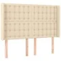 Box spring bed with cream fabric mattress 140x200 cm by , Beds and slatted bases - Ref: Foro24-3132318, Price: 524,09 €, Disc...