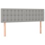 Cama box spring colchón y luces LED tela gris claro 140x190 cm de , Camas y somieres - Ref: Foro24-3134029, Precio: 468,61 €,...