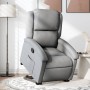 Sillón reclinable elevable de tela gris claro en Sillones | Comprar online en Foru.es