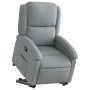 Sillón reclinable elevable de tela gris claro en Sillones | Comprar online en Foru.es