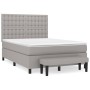 Cama box spring con colchón tela gris claro 140x200 cm de , Camas y somieres - Ref: Foro24-3136917, Precio: 518,27 €, Descuen...