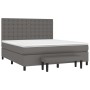 Cama box spring con colchón cuero sintético gris 180x200 cm de , Camas y somieres - Ref: Foro24-3137681, Precio: 683,57 €, De...