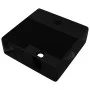Square ceramic sink with black faucet/drain hole by vidaXL, Sinks - Ref: Foro24-141941, Price: 68,67 €, Discount: %
