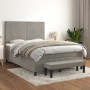 Cama box spring con colchón terciopelo gris claro 140x200 cm de , Camas y somieres - Ref: Foro24-3137725, Precio: 531,82 €, D...