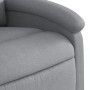 Sillón reclinable elevable de tela gris claro en Sillones | Comprar online en Foru.es