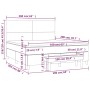 Cama box spring con colchón terciopelo gris claro 160x200 cm de , Camas y somieres - Ref: Foro24-3137731, Precio: 567,31 €, D...