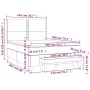 Cama box spring con colchón terciopelo gris oscuro 140x200 cm de , Camas y somieres - Ref: Foro24-3137786, Precio: 499,75 €, ...
