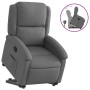 Sillón reclinable elevable de tela gris oscuro en Sillones | Comprar online en Foru.es