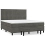 Cama box spring con colchón terciopelo gris oscuro 160x200 cm de , Camas y somieres - Ref: Foro24-3137972, Precio: 566,89 €, ...