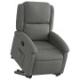 Sillón reclinable elevable de tela gris oscuro en Sillones | Comprar online en Foru.es