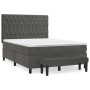 Cama box spring con colchón terciopelo gris oscuro 140x190 cm de , Camas y somieres - Ref: Foro24-3138020, Precio: 571,60 €, ...