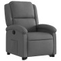 Sillón reclinable elevable de tela gris oscuro en Sillones | Comprar online en Foru.es