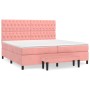 Cama box spring con colchón terciopelo rosa 200x200 cm de , Camas y somieres - Ref: Foro24-3138048, Precio: 752,11 €, Descuen...