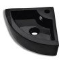 Lavabo con rebosadero 45x32x12,5 cm negro de vidaXL, Lavabos - Ref: Foro24-141924, Precio: 85,99 €, Descuento: %