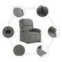 Sillón reclinable elevable de tela gris oscuro en Sillones | Comprar online en Foru.es