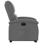 Sillón reclinable elevable de tela gris oscuro en Sillones | Comprar online en Foru.es