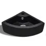 Washbasin with overflow 45x32x12.5 cm black by vidaXL, Sinks - Ref: Foro24-141924, Price: 84,35 €, Discount: %