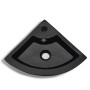 Lavabo con rebosadero 45x32x12,5 cm negro de vidaXL, Lavabos - Ref: Foro24-141924, Precio: 85,99 €, Descuento: %