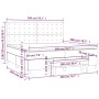 Cama box spring con colchón terciopelo verde oscuro 200x200 cm de , Camas y somieres - Ref: Foro24-3138106, Precio: 796,97 €,...