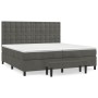 Cama box spring con colchón terciopelo gris oscuro 200x200 cm de , Camas y somieres - Ref: Foro24-3138104, Precio: 692,14 €, ...
