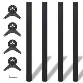 Patas de mesa ajustables en 4 alturas negro 870 mm de vidaXL, Patas para mesas - Ref: Foro24-242140, Precio: 70,99 €, Descuen...