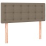 Cama box spring con colchón tela gris taupe 90x200 cm de , Camas y somieres - Ref: Foro24-3140349, Precio: 320,66 €, Descuent...