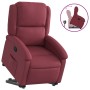 Sillón reclinable elevable tela rojo tinto en Sillones | Comprar online en Foru.es