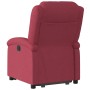Sillón reclinable elevable tela rojo tinto en Sillones | Comprar online en Foru.es