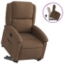 Sillón reclinable elevable de tela marrón en Sillones | Comprar online en Foru.es